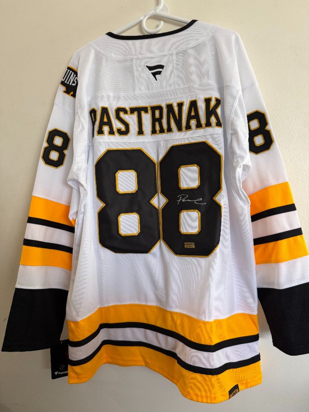 DAVID PASTRNAK SIGNED BOSTON BRUINS AUTOGRAPHED FANATICS JERSEY W/COA - XL 18-01